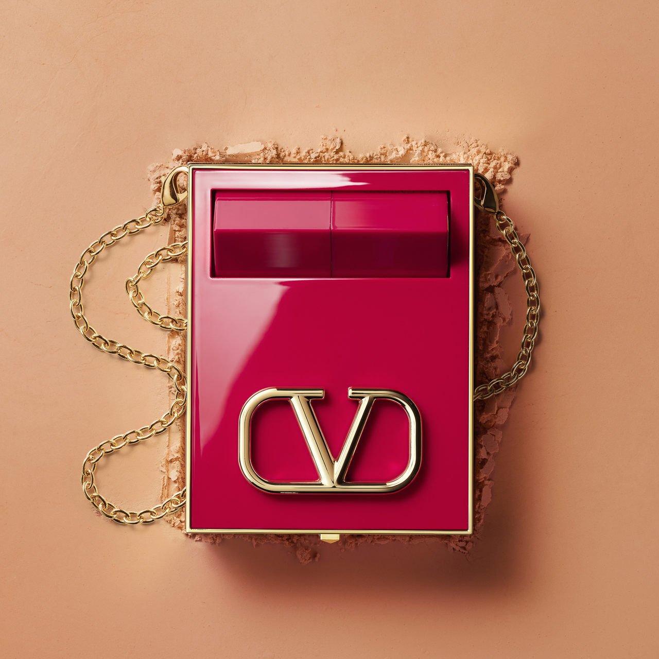 Go-Clutch Nude & Rosso Minirosso for Beauty | Valentino Beauty